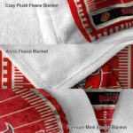 tampa bay buccaneers football field red blanket best selling