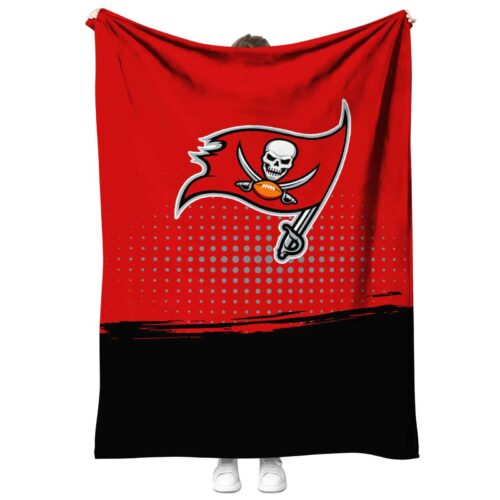 tampa bay buccaneers gradient dots red blanket best selling
