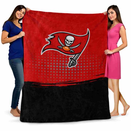 tampa bay buccaneers gradient dots red blanket fashion forward