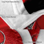 tampa bay buccaneers gradient dots red blanket premium grade