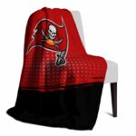 tampa bay buccaneers gradient dots red blanket top rated
