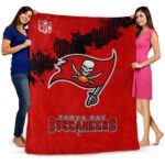 tampa bay buccaneers grunge texture red blanket best selling