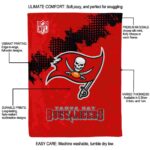 tampa bay buccaneers grunge texture red blanket best selling