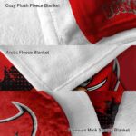 tampa bay buccaneers grunge texture red blanket best selling