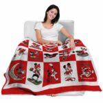 tampa bay buccaneers mickey minnie red white blanket best selling