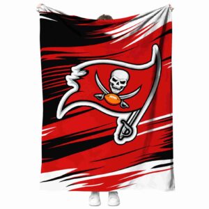 tampa bay buccaneers paint streaks red white blanket best selling