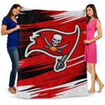 tampa bay buccaneers paint streaks red white blanket best selling