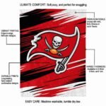 tampa bay buccaneers paint streaks red white blanket best selling