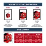 tampa bay buccaneers paint streaks red white blanket best selling