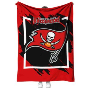 tampa bay buccaneers splatter effect red blanket best selling