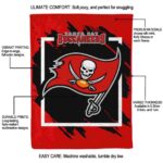 tampa bay buccaneers splatter effect red blanket best selling