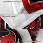 tampa bay buccaneers splatter effect red blanket best selling