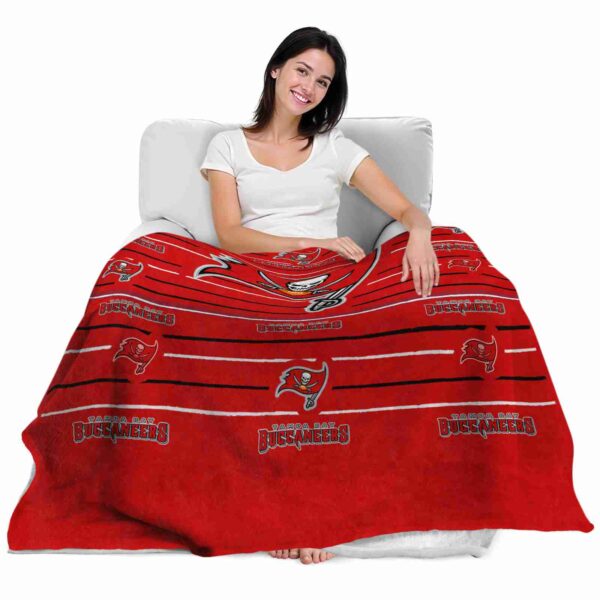 tampa bay buccaneers striped pattern red blanket latest model