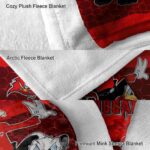 tampa bay buccaneers three musketeers red blanket premium grade