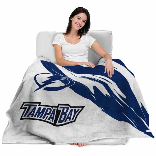 tampa bay lightning brushstrokes blue white blanket latest model