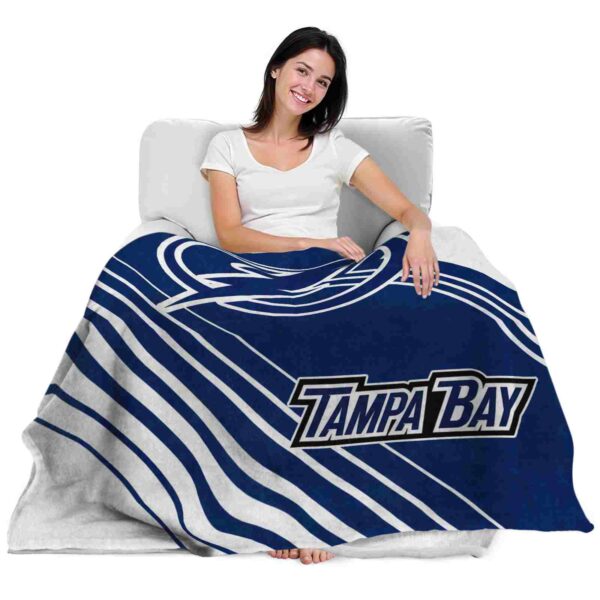 tampa bay lightning diagonal stripes blue blanket latest model