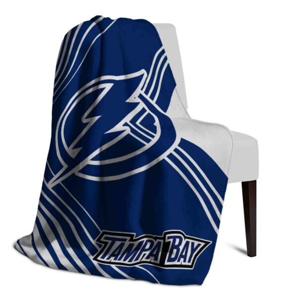 tampa bay lightning diagonal stripes blue blanket top rated