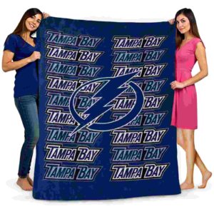 tampa bay lightning fan pride blue blanket fashion forward