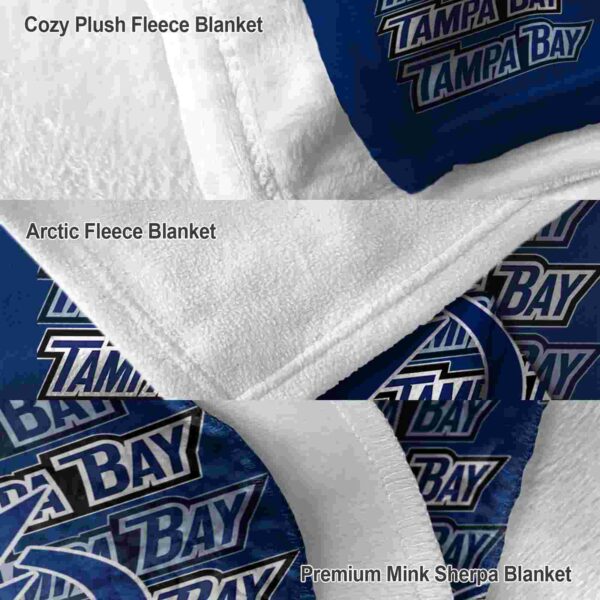 tampa bay lightning fan pride blue blanket premium grade