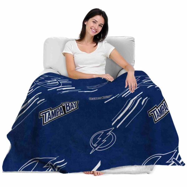tampa bay lightning fan spirit blue blanket latest model