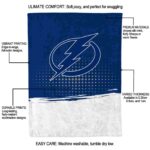tampa bay lightning gradient dots blue blanket new arrival