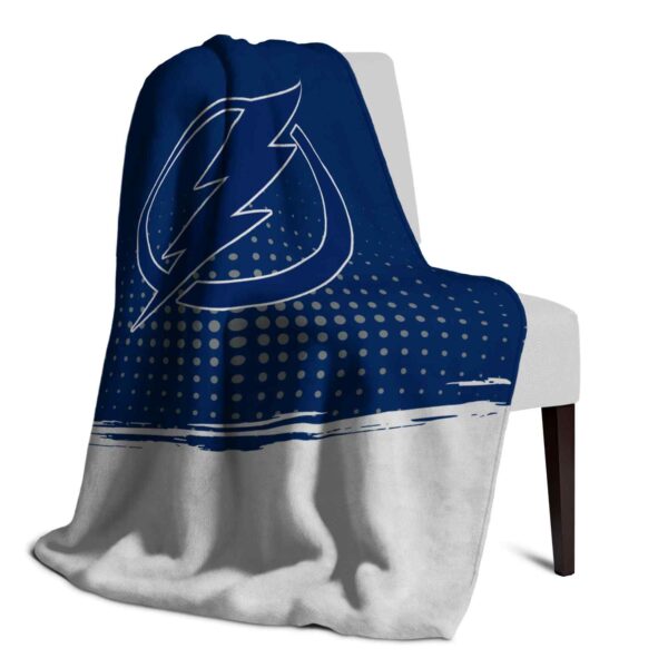 tampa bay lightning gradient dots blue blanket top rated