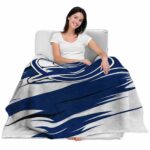 tampa bay lightning paint streaks blue white blanket latest model