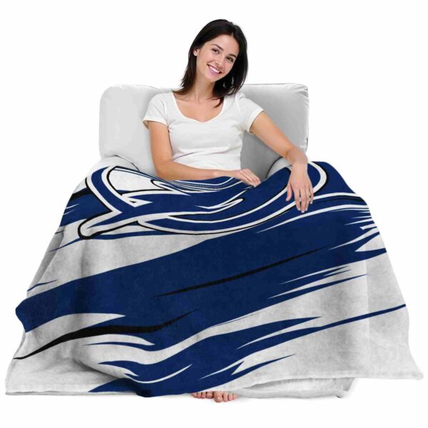 tampa bay lightning paint streaks blue white blanket latest model