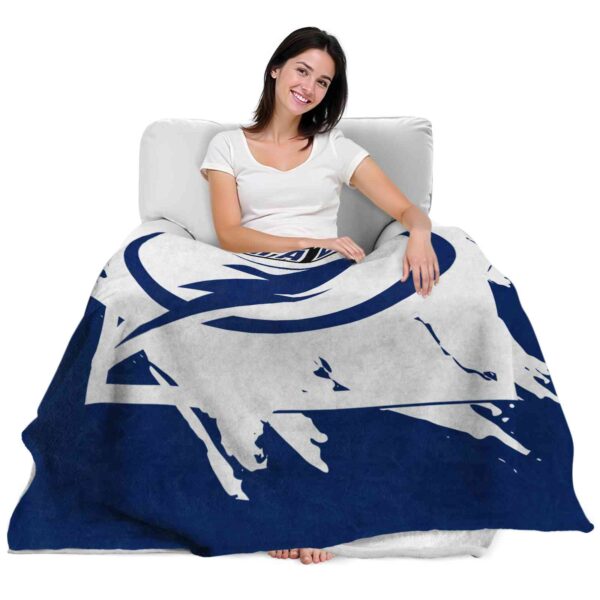 tampa bay lightning splatter effect blue blanket latest model
