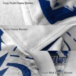 tampa bay lightning splatter effect blue blanket premium grade