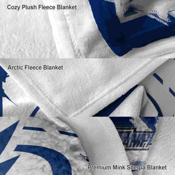 tampa bay lightning splatter effect blue blanket premium grade