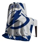 tampa bay lightning splatter effect blue blanket top rated