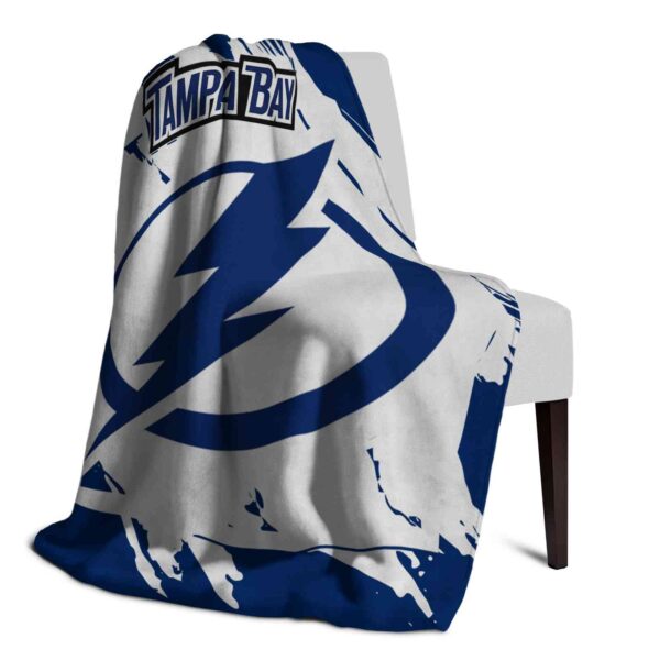 tampa bay lightning splatter effect blue blanket top rated
