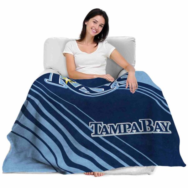 tampa bay rays diagonal stripes navy blanket latest model