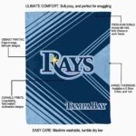 tampa bay rays diagonal stripes navy blanket new arrival
