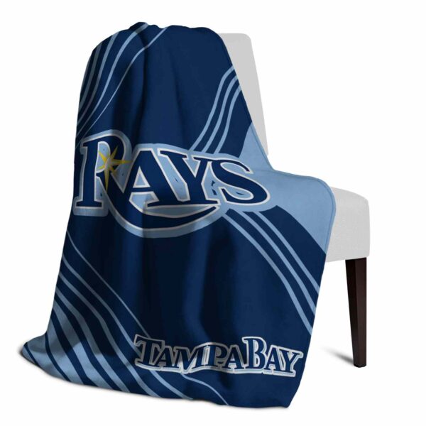 tampa bay rays diagonal stripes navy blanket top rated