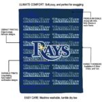tampa bay rays fan pride navy blanket best selling