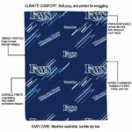 tampa bay rays fan spirit navy blanket new arrival