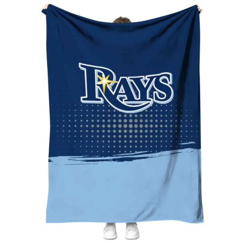 tampa bay rays gradient dots navy blanket best selling
