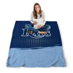 tampa bay rays gradient dots navy blanket high quality