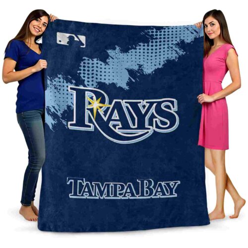tampa bay rays grunge texture navy blanket fashion forward