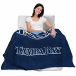 tampa bay rays grunge texture navy blanket latest model