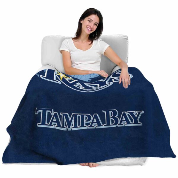 tampa bay rays grunge texture navy blanket latest model
