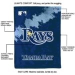 tampa bay rays grunge texture navy blanket new arrival