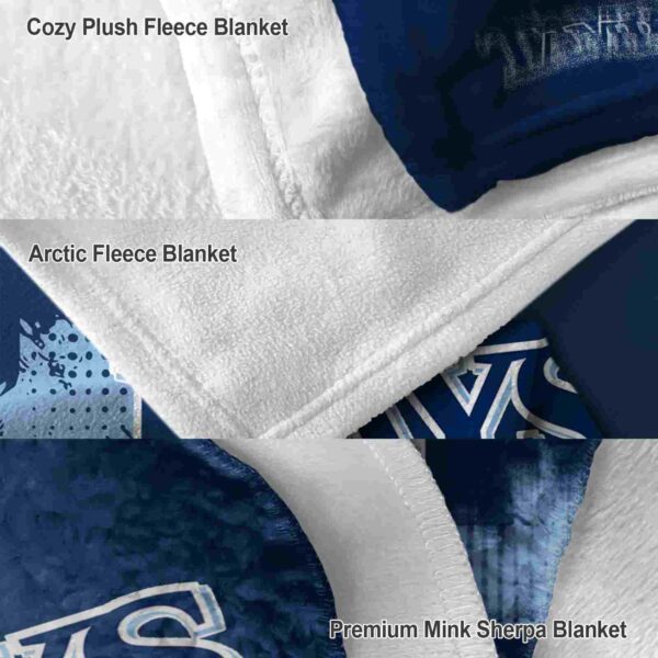tampa bay rays grunge texture navy blanket premium grade