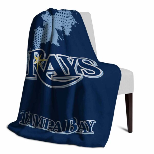 tampa bay rays grunge texture navy blanket top rated
