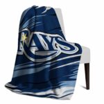 tampa bay rays paint streaks navy white blanket best selling