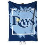tampa bay rays splatter effect navy blanket best selling