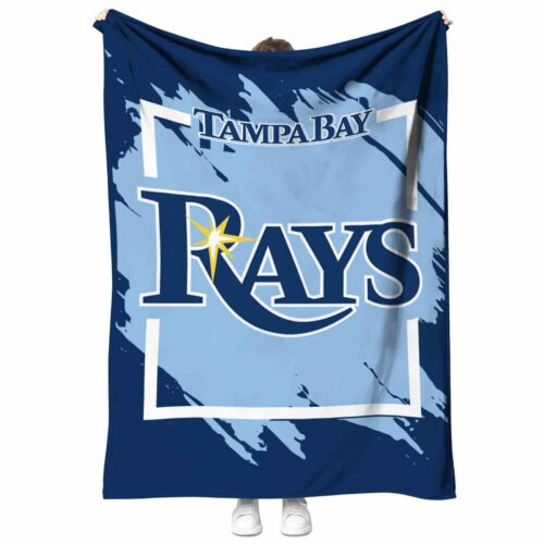 tampa bay rays splatter effect navy blanket best selling