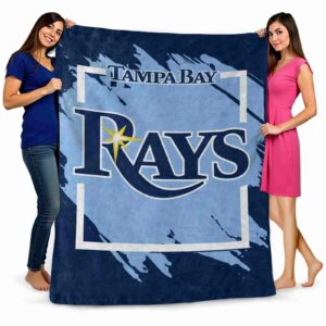 tampa bay rays splatter effect navy blanket fashion forward